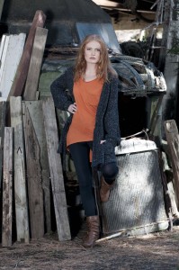 Anais Chaine Photography Auckland, NZ, wearing Selector clothing. Fashion photoshoot in Bethells, Waitekere range