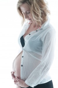 Pregnant with see through chiffon blouse pregnancy photoshoot by Anais Chaine Auckland Photographer