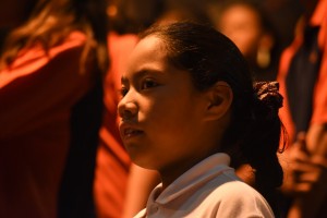 Portrait of a girl in a choral