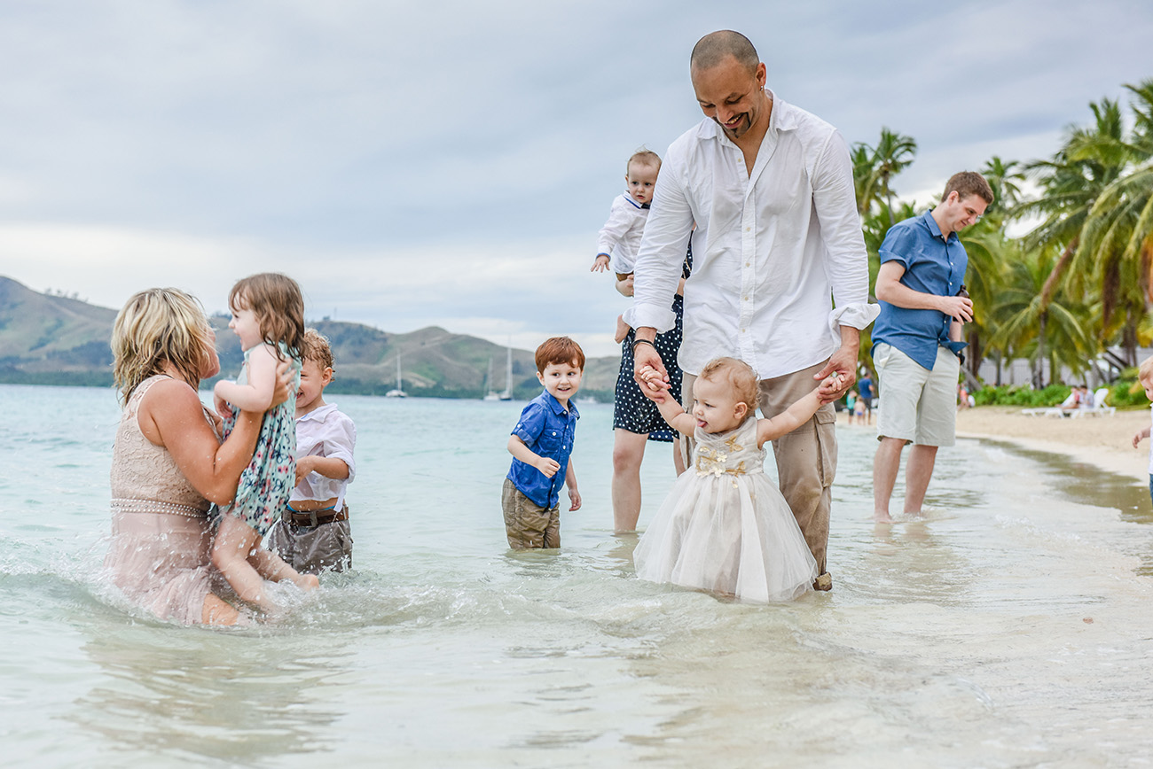 Family fun in the sea at Fiji Island Resort
